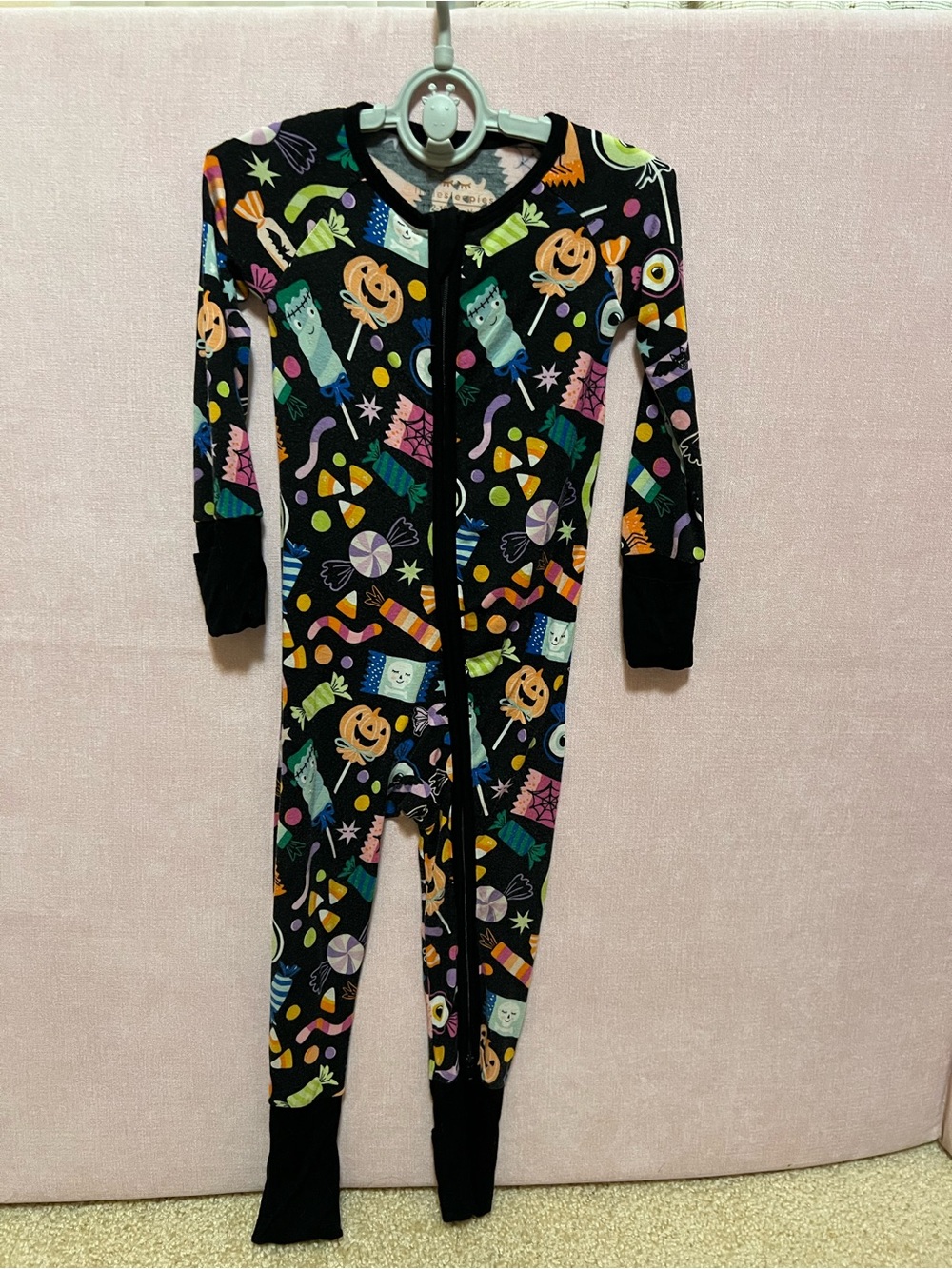 Retired Little Sleepies Halloween Haul Bamboo Zippy | 12–18 Months | Halloween